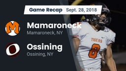 Recap: Mamaroneck  vs. Ossining  2018