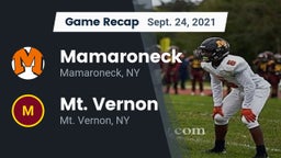 Recap: Mamaroneck  vs. Mt. Vernon  2021