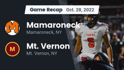 Recap: Mamaroneck  vs. Mt. Vernon  2022