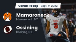 Recap: Mamaroneck  vs. Ossining  2022