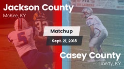 Matchup: Jackson County vs. Casey County  2018