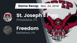 Recap: St. Joseph's Prep  vs. Freedom  2018