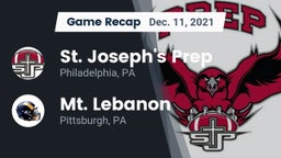 Recap: St. Joseph's Prep  vs. Mt. Lebanon  2021