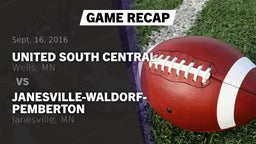 Recap: United South Central  vs. Janesville-Waldorf-Pemberton  2016