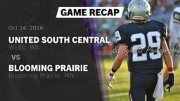 Recap: United South Central  vs. Blooming Prairie  2016