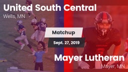 Matchup: United South Central vs. Mayer Lutheran  2019