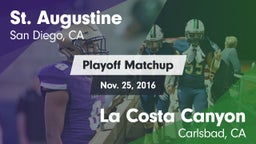 Matchup: St. Augustine vs. La Costa Canyon  2016