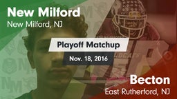 Matchup: New Milford vs. Becton  2016
