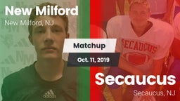Matchup: New Milford vs. Secaucus  2019