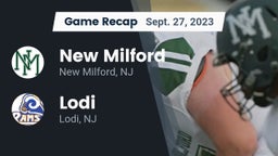 Recap: New Milford  vs. Lodi  2023