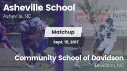 Matchup: Asheville vs. Community School of Davidson 2017