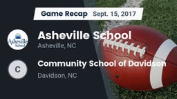 Recap: Asheville School vs. Community School of Davidson 2017