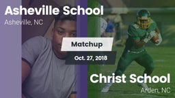Matchup: Asheville vs. Christ School 2018