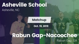 Matchup: Asheville vs. Rabun Gap-Nacoochee  2019