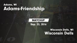 Matchup: Adams-Friendship vs. Wisconsin Dells  2016