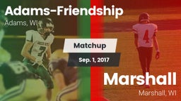 Matchup: Adams-Friendship vs. Marshall  2017