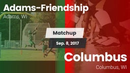 Matchup: Adams-Friendship vs. Columbus  2017