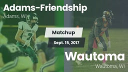 Matchup: Adams-Friendship vs. Wautoma  2016