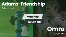 Matchup: Adams-Friendship vs. Omro  2017