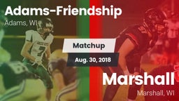 Matchup: Adams-Friendship vs. Marshall  2018