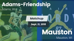 Matchup: Adams-Friendship vs. Mauston  2018
