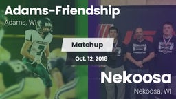 Matchup: Adams-Friendship vs. Nekoosa  2018