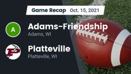 Recap: Adams-Friendship  vs. Platteville  2021