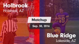 Matchup: Holbrook vs. Blue Ridge  2016