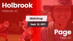 Matchup: Holbrook vs. Page  2017