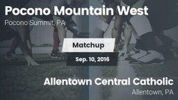 Matchup: Pocono Mountain West vs. Allentown Central Catholic  2016