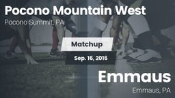 Matchup: Pocono Mountain West vs. Emmaus  2016