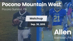 Matchup: Pocono Mountain West vs. Allen  2016