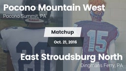 Matchup: Pocono Mountain West vs. East Stroudsburg North  2016