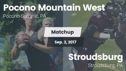 Matchup: Pocono Mountain West vs. Stroudsburg  2017