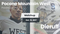 Matchup: Pocono Mountain West vs. Dieruff  2017