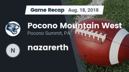 Recap: Pocono Mountain West  vs. nazarerth 2018