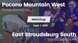 Matchup: Pocono Mountain West vs. East Stroudsburg  South 2018
