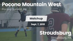 Matchup: Pocono Mountain West vs. Stroudsburg  2018