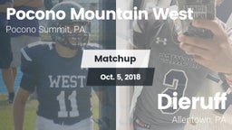 Matchup: Pocono Mountain West vs. Dieruff  2018