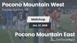 Matchup: Pocono Mountain West vs. Pocono Mountain East  2018