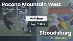 Matchup: Pocono Mountain West vs. Stroudsburg  2019