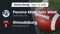 Recap: Pocono Mountain West  vs. Stroudsburg  2022