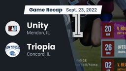 Recap: Unity  vs. Triopia  2022