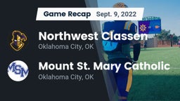 Recap: Northwest Classen  vs. Mount St. Mary Catholic  2022