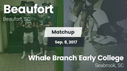 Matchup: Beaufort vs. Whale Branch Early College  2017