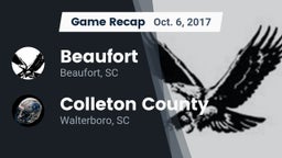 Recap: Beaufort  vs. Colleton County  2017