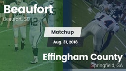 Matchup: Beaufort vs. Effingham County  2018