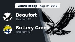 Recap: Beaufort  vs. Battery Creek  2018