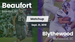 Matchup: Beaufort vs. Blythewood  2018