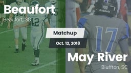 Matchup: Beaufort vs. May River  2018